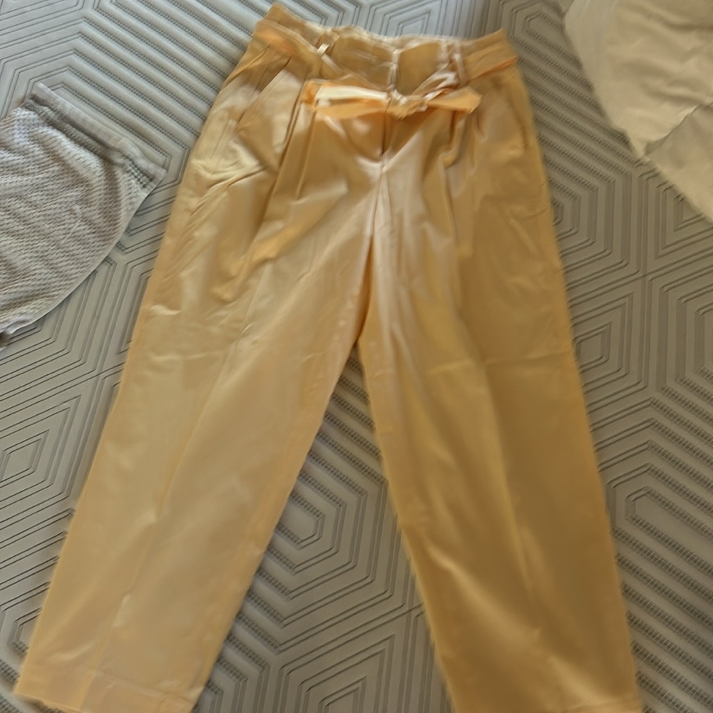Womens J. Crew Tie Waist Tapered Lightweight Chino Pant Size 10 NWT